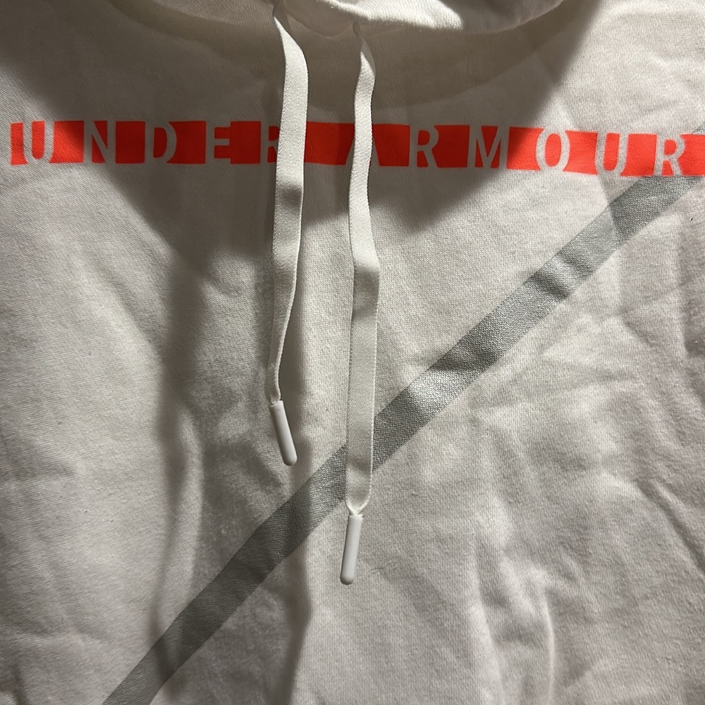 Under Armour white hoodie medium abstract - Picture 2 of 5